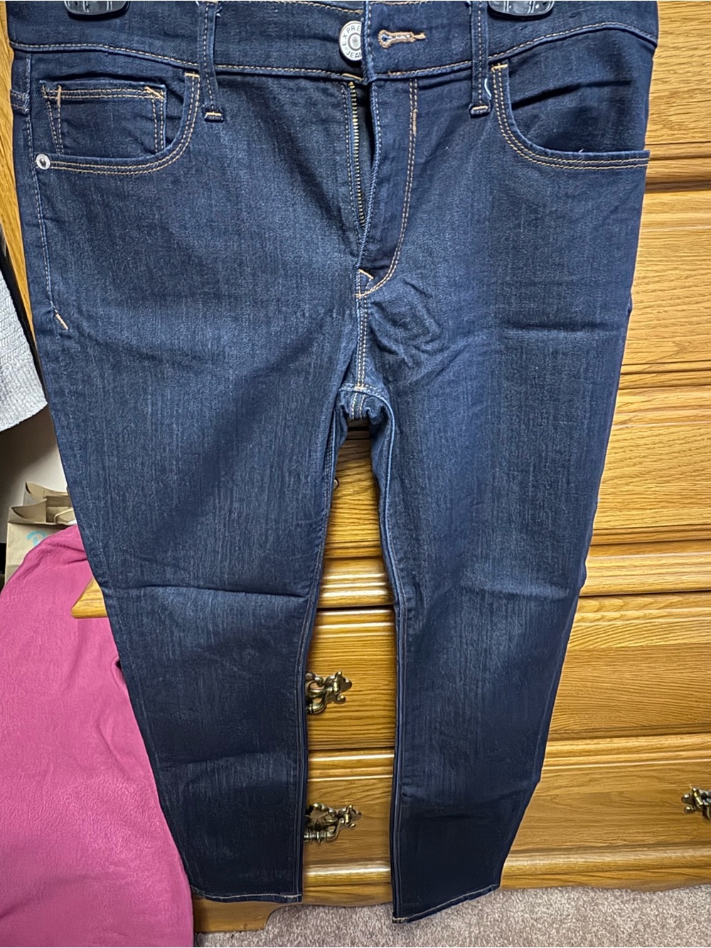 Express women’s Skinny Jeans in Dark Blue Wash